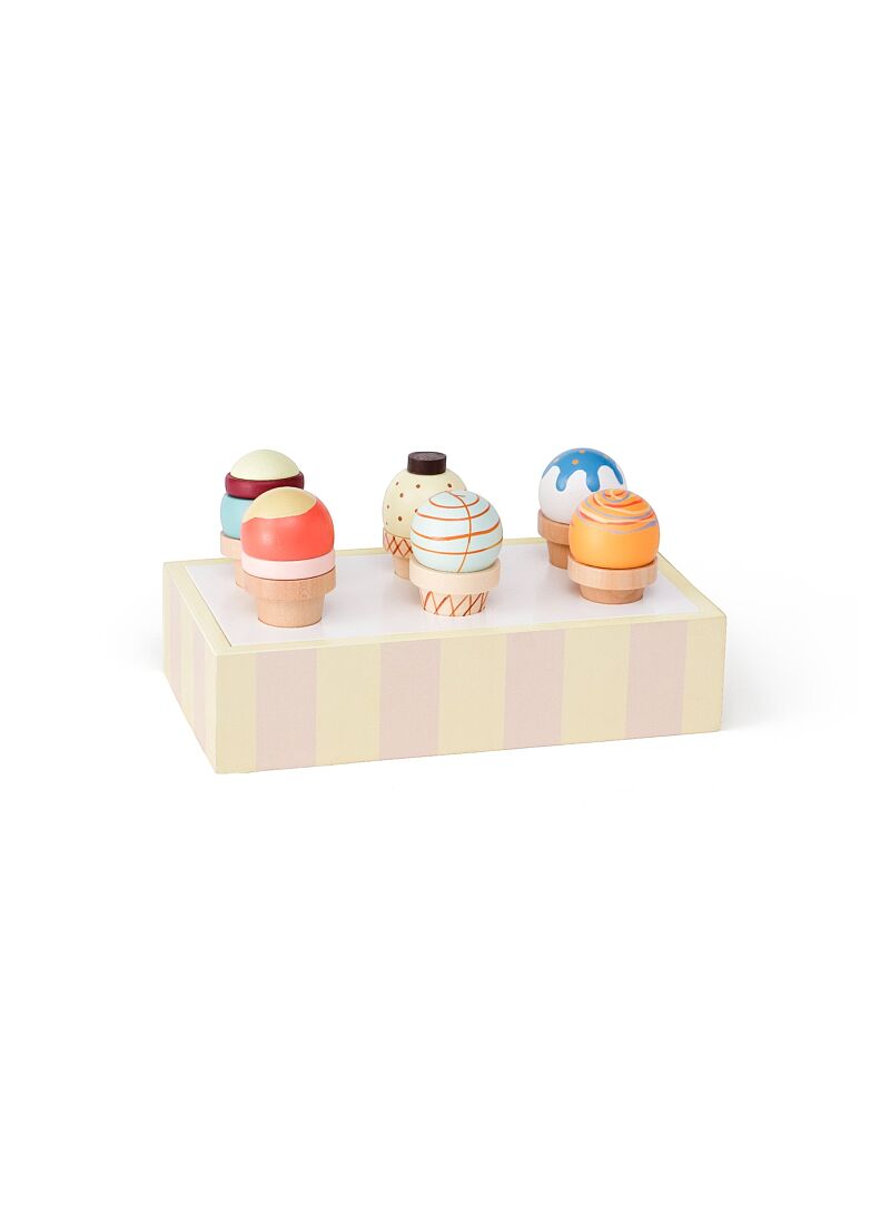 WOODEN ICE CREAM SET KID'S HUB