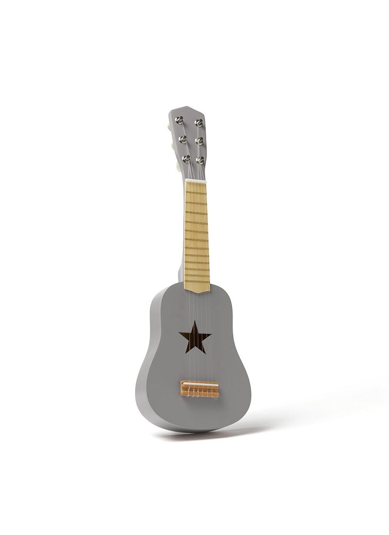 WOODEN GUITAR STAR DARK GREY
