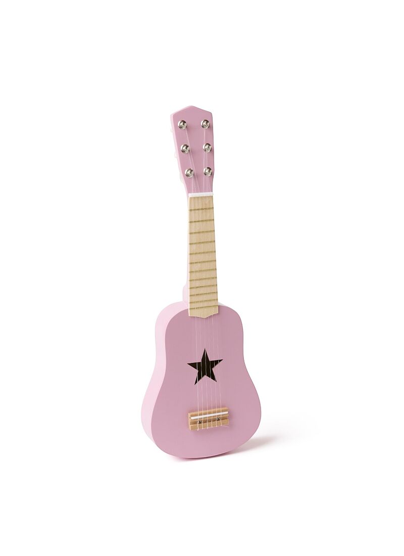WOODEN GUITAR KID'S MUSIC PINK