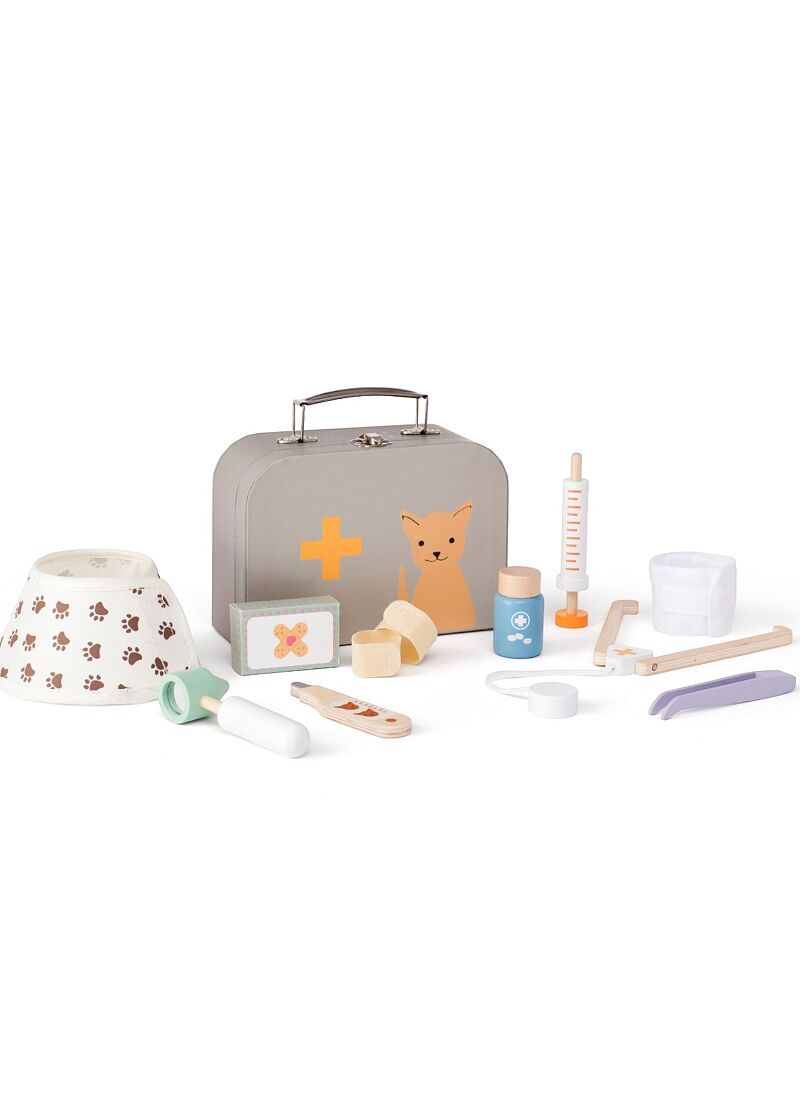 WOODEN VETERINARY SET KID'S HUB
