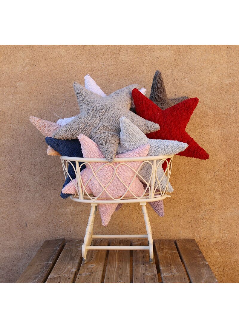 CUSHION STAR RED