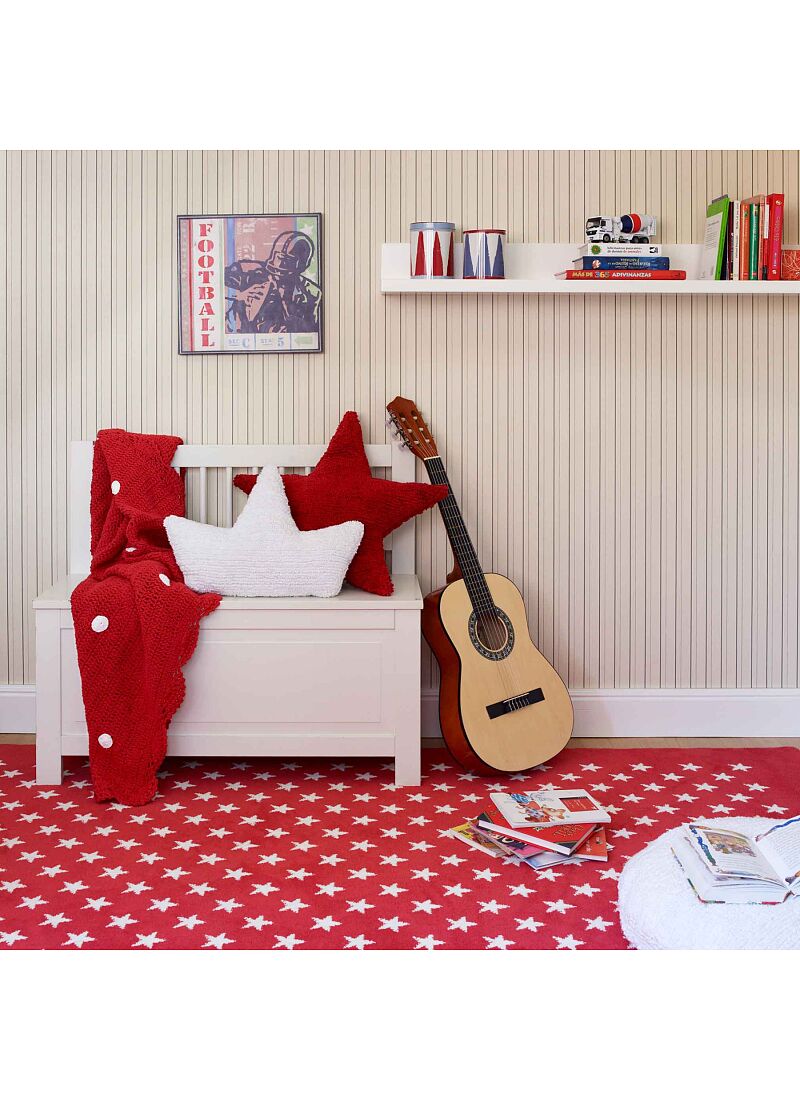 CUSHION STAR RED