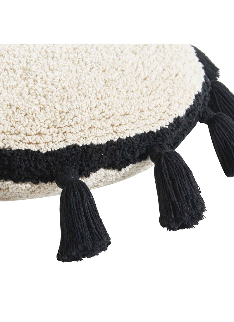 CUSHION CIRCLE BLACK