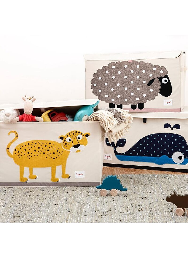 STRORAGE BOX WITH LID WHALE