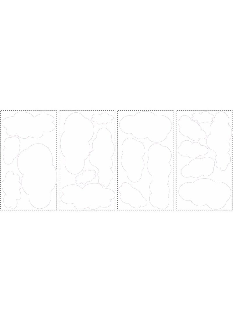 WALL STICKERS WHITE CLOUDS