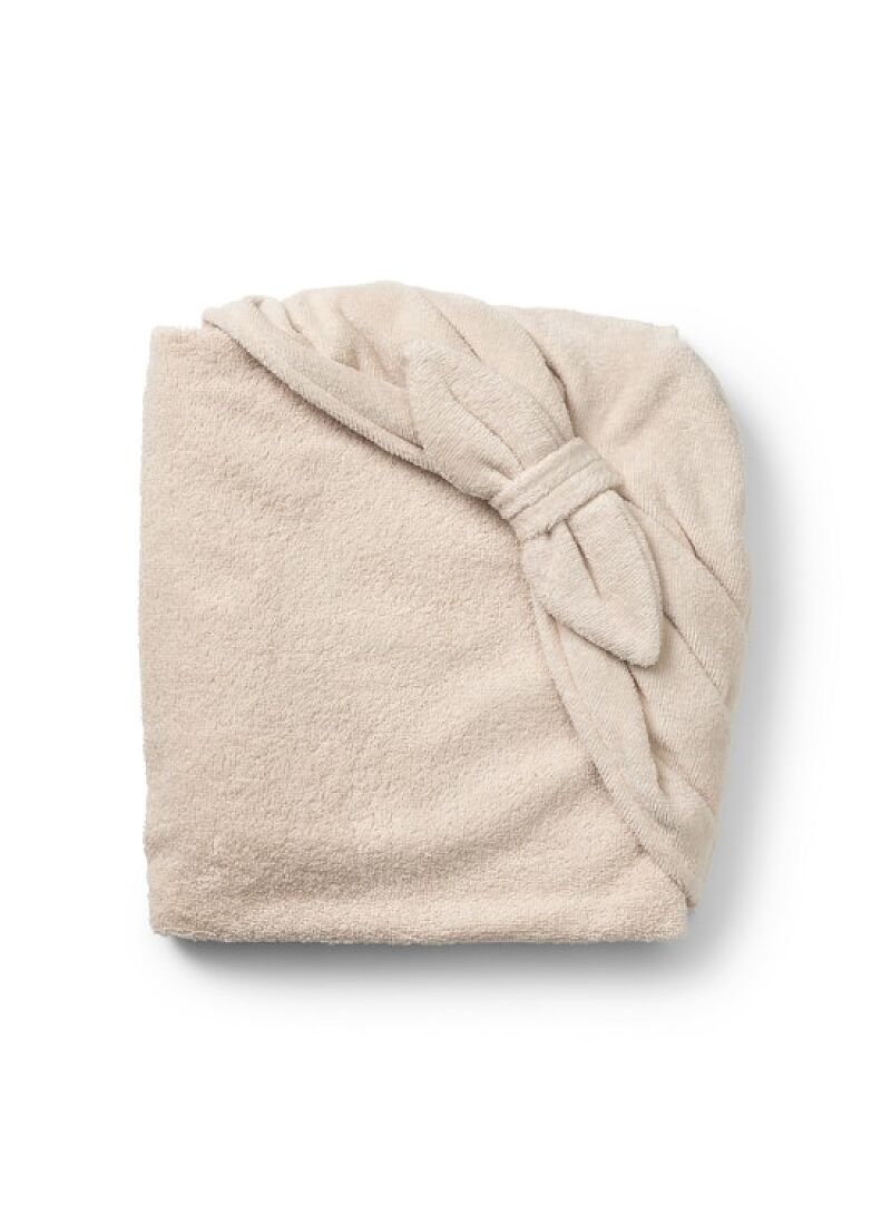 HOODED TOWEL POWDER PINK BOW