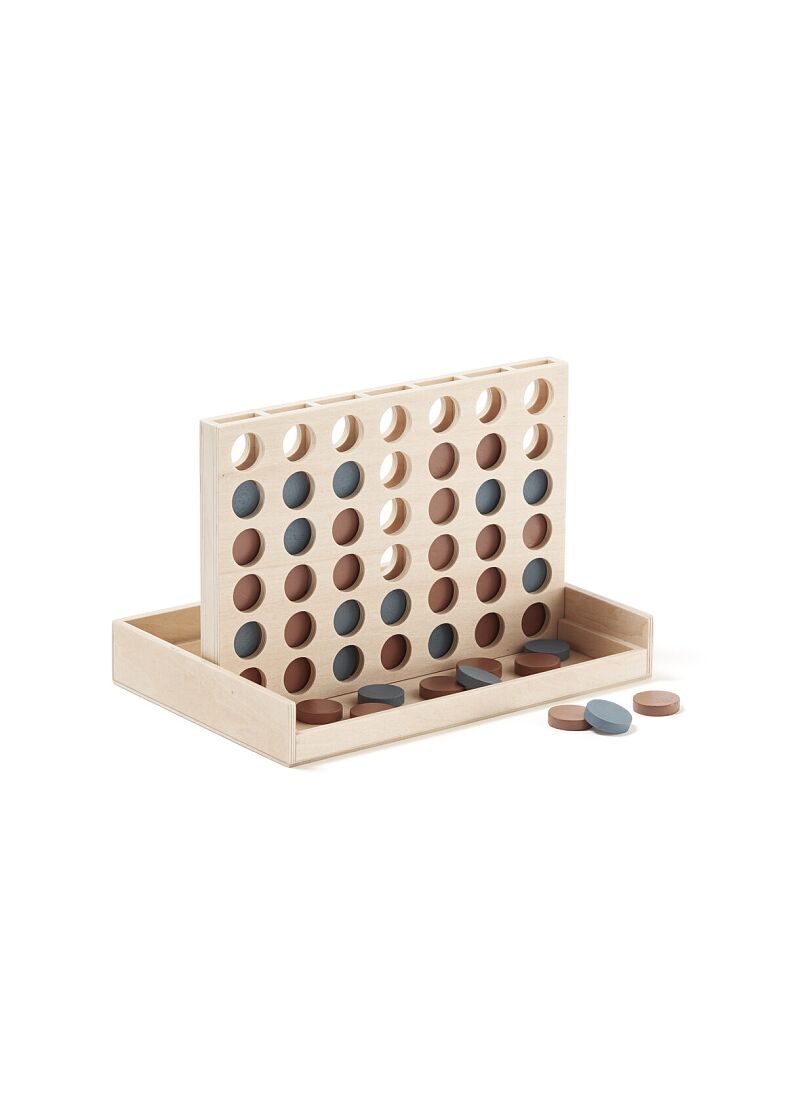 WOODEN '4 IN A ROW' GAME