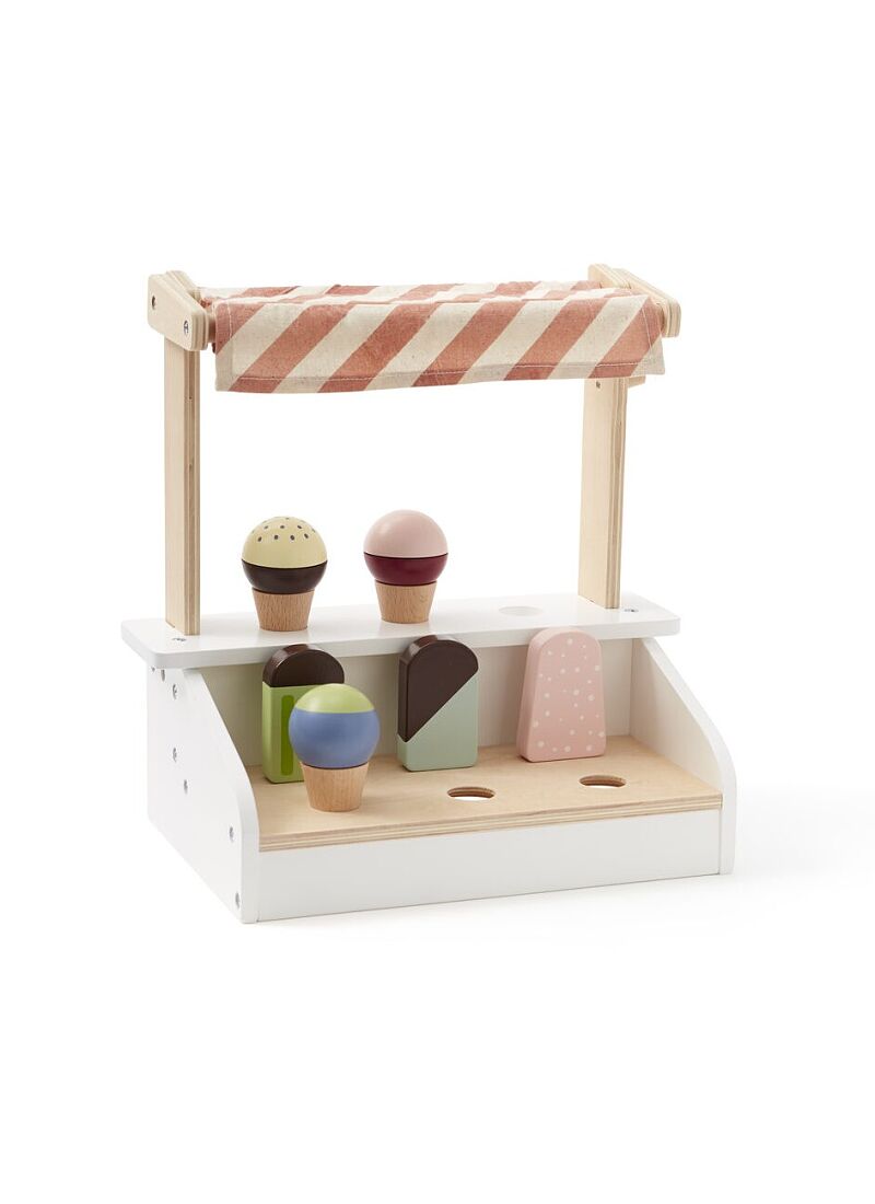 WOODEN ICE CREAM TABLE STAND