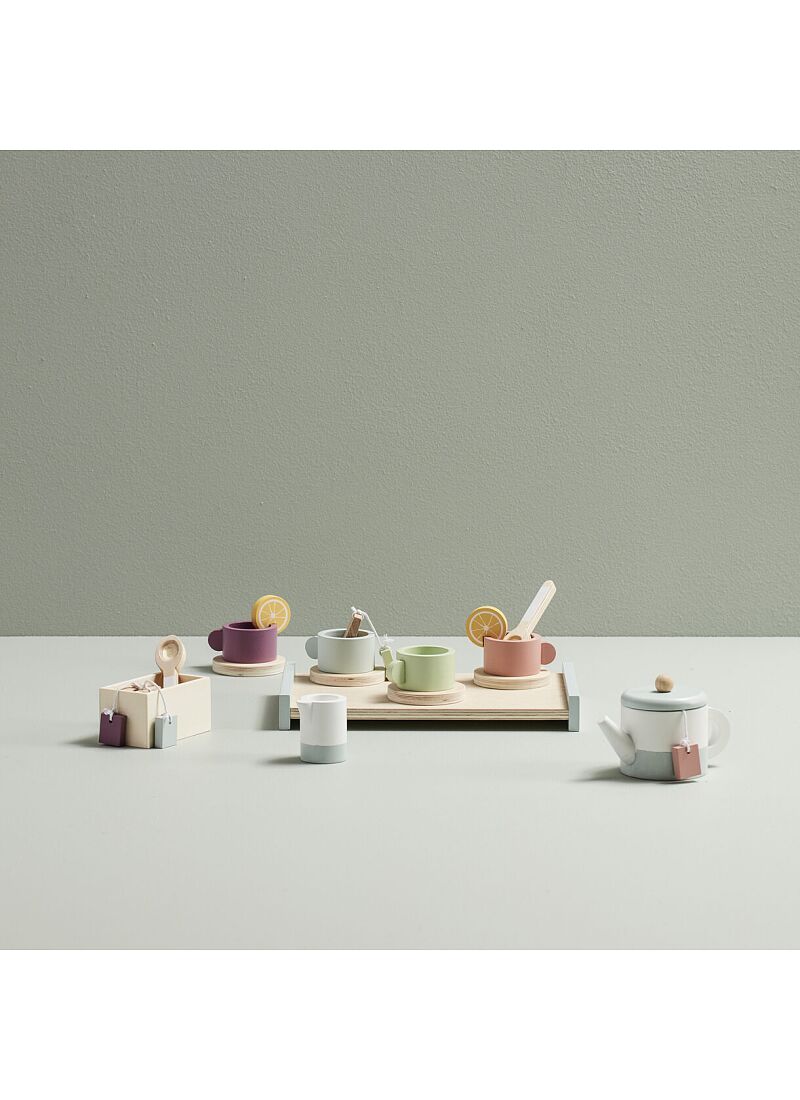 WOODEN TEA SET BISTRO