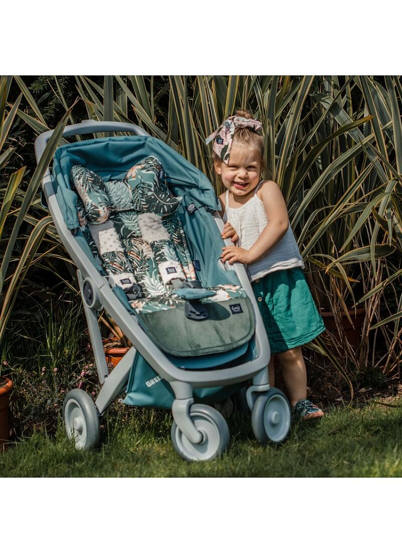 SEAT BELT COVER BOHO COCO VELVET KHAKI