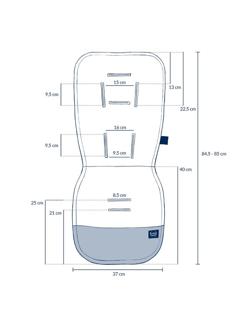STROLLER PAD BERRY HENRY VELVET RAFAELLO CLASSIC
