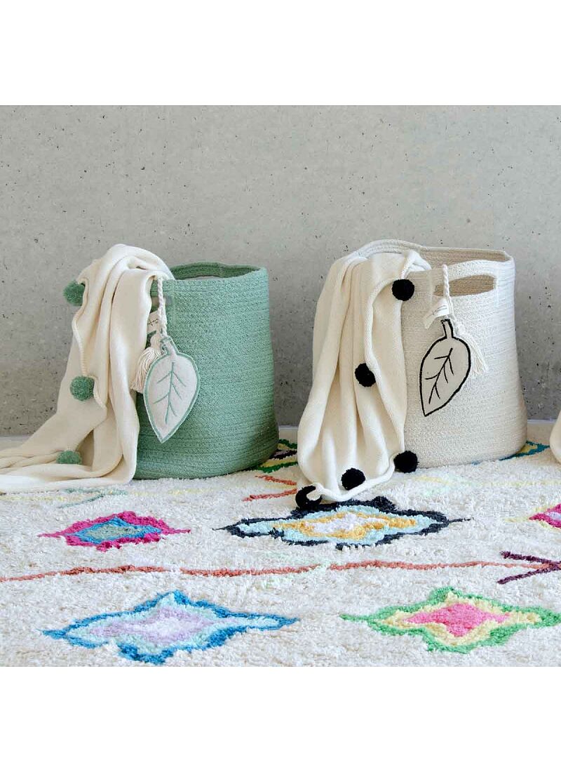 BASKET LEAF GREEN (30X30)