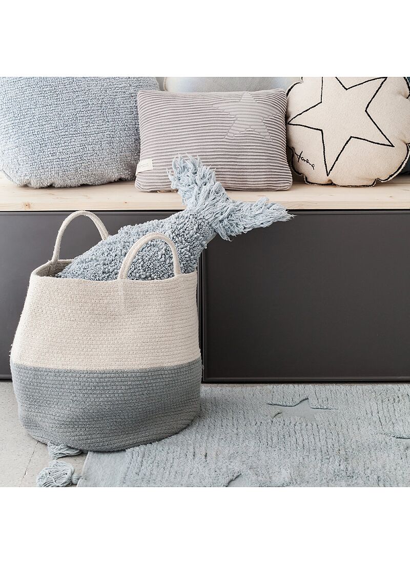 BASKET ZOCO BLUE-NATURAL (30X35)