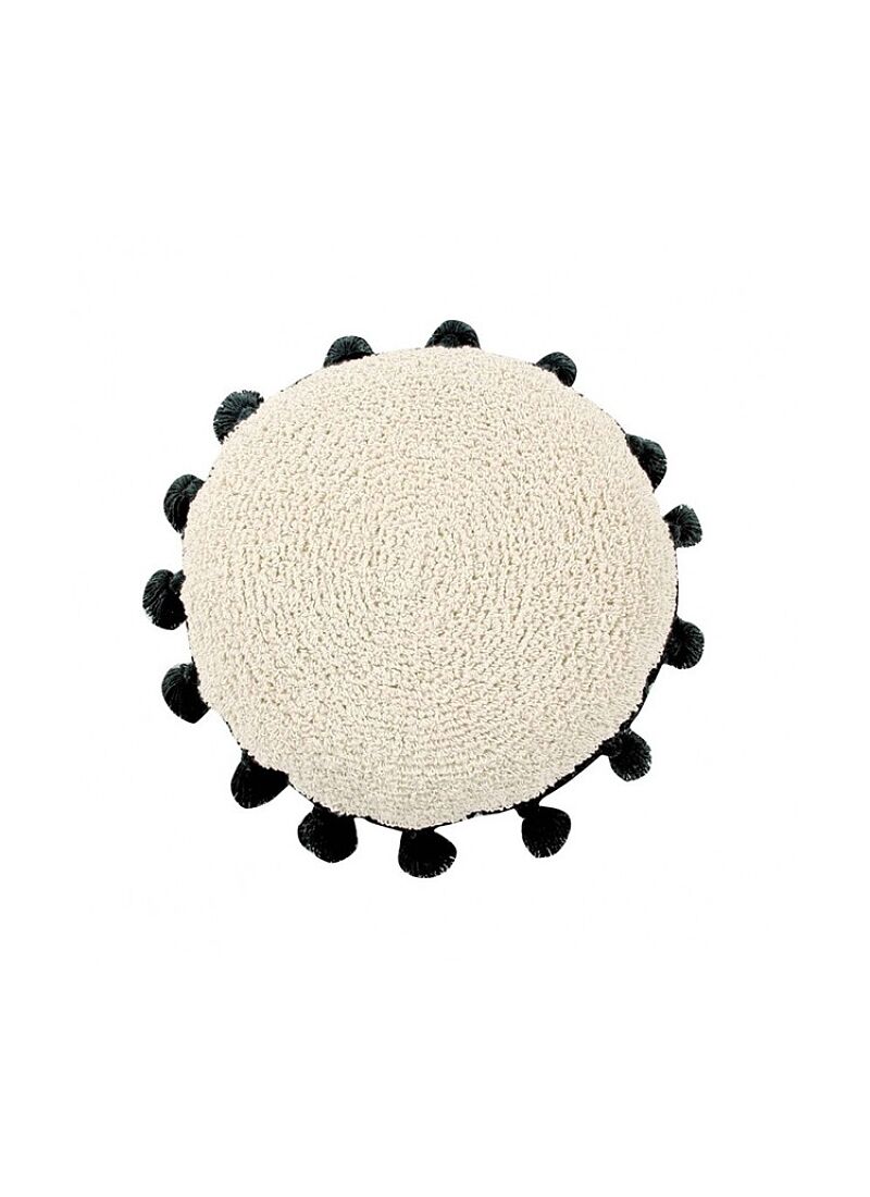 CUSHION CIRCLE BLACK