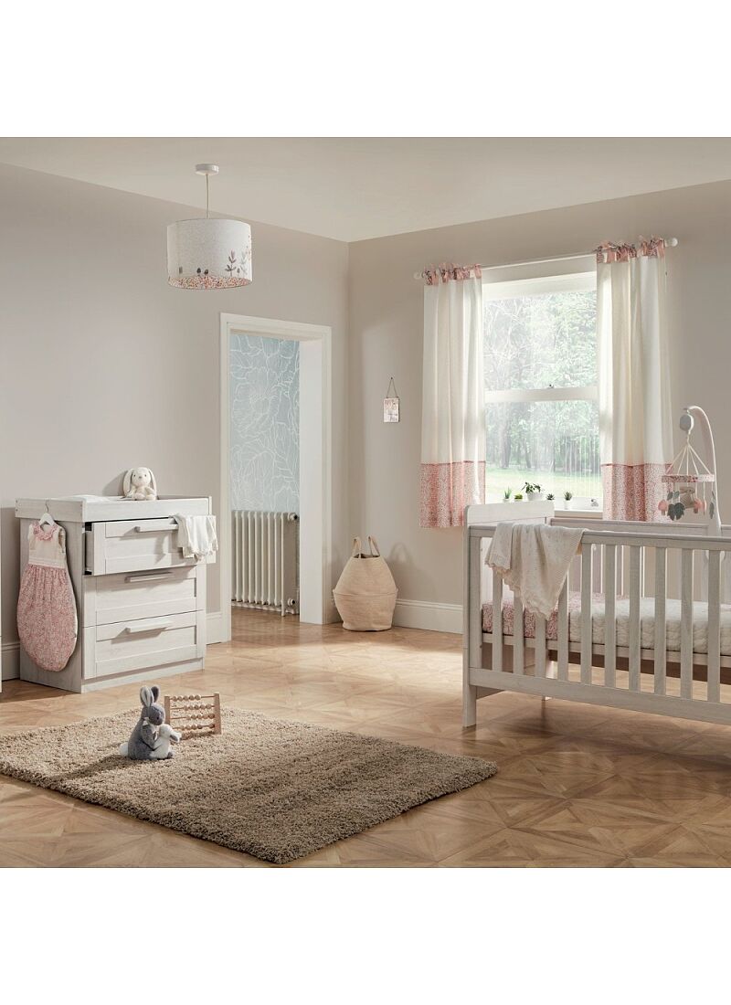 CRIB & DRESSER-CHANGER UNIT ATLAS NIMBUS WHITE