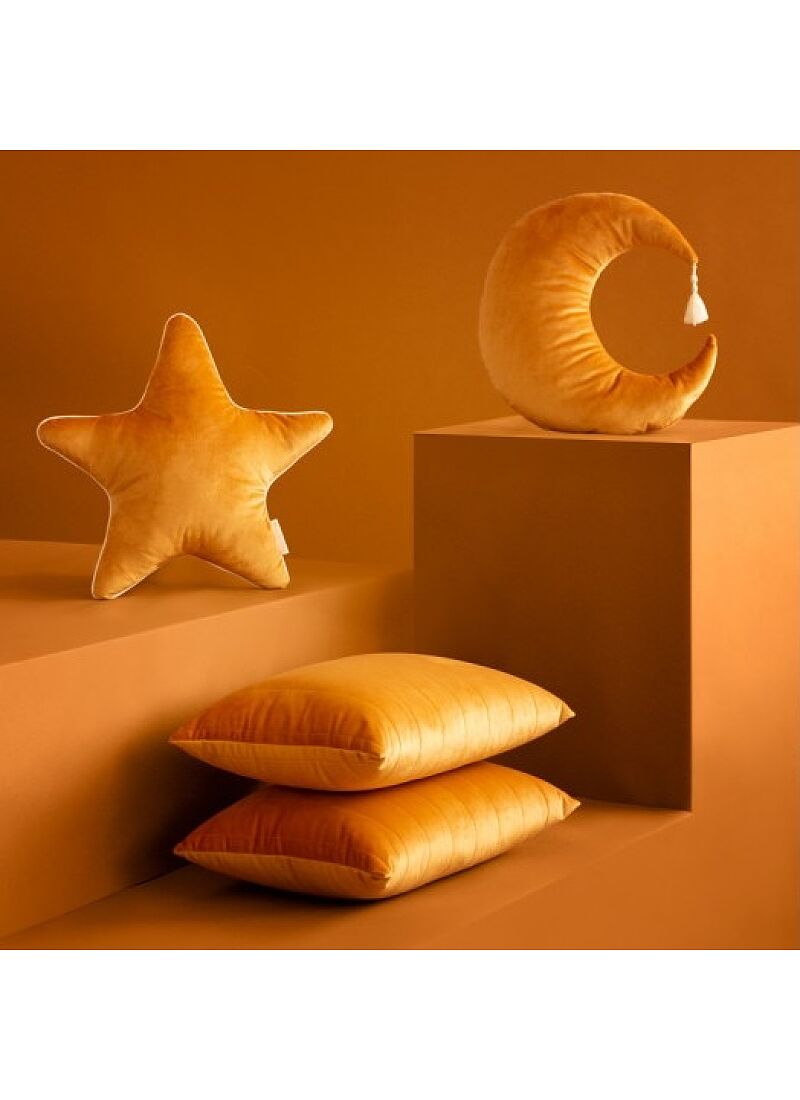 CUSHION AKAMBA VELVET FARNIENTE YELLOW
