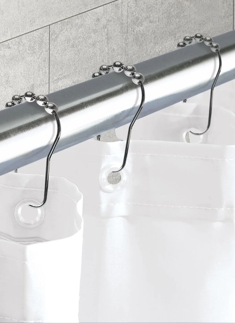 BATH ROD TELESCOPIC 125-220CM BLACK