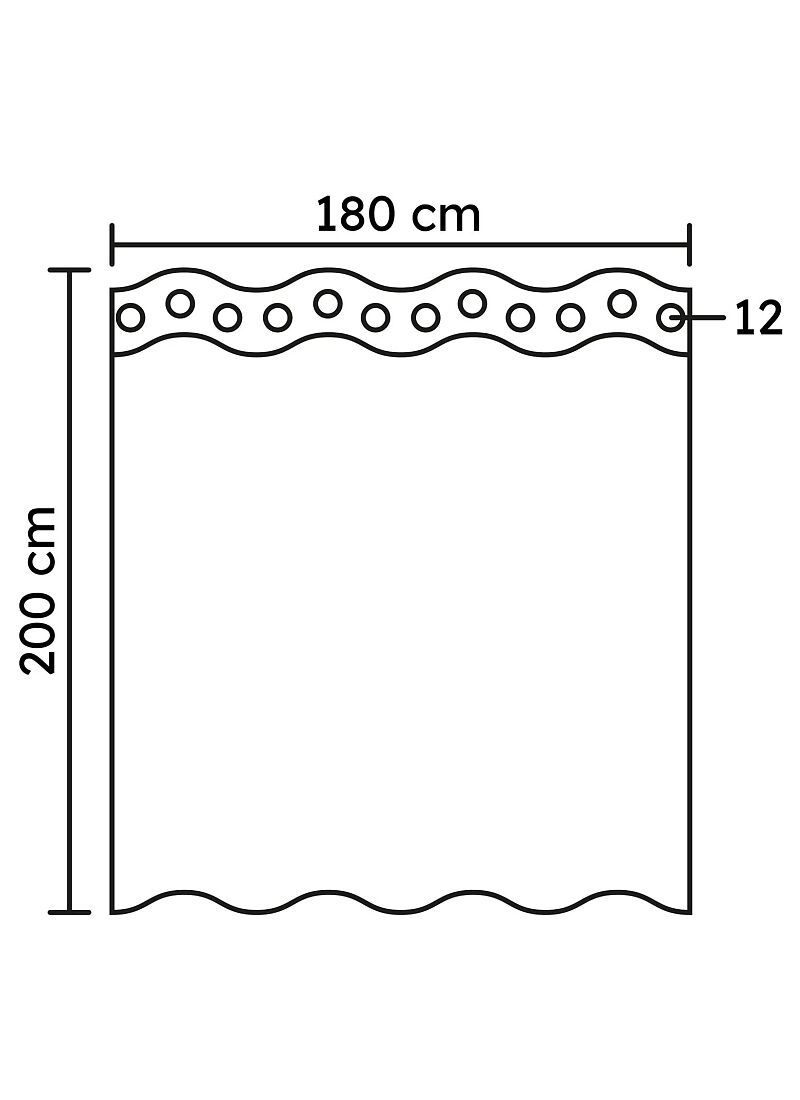 SHOWER CURTAIN (180X200) TEMPTATION