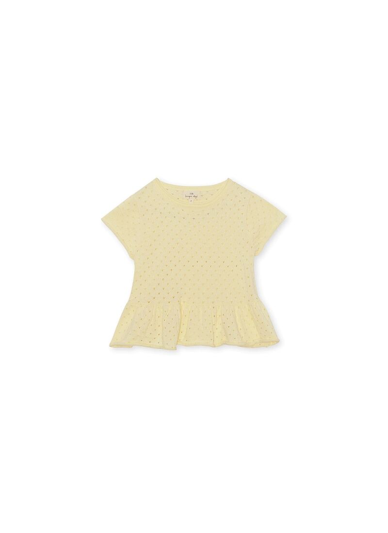 KNITTED TEE CYPRES FRILL LEMON ICING