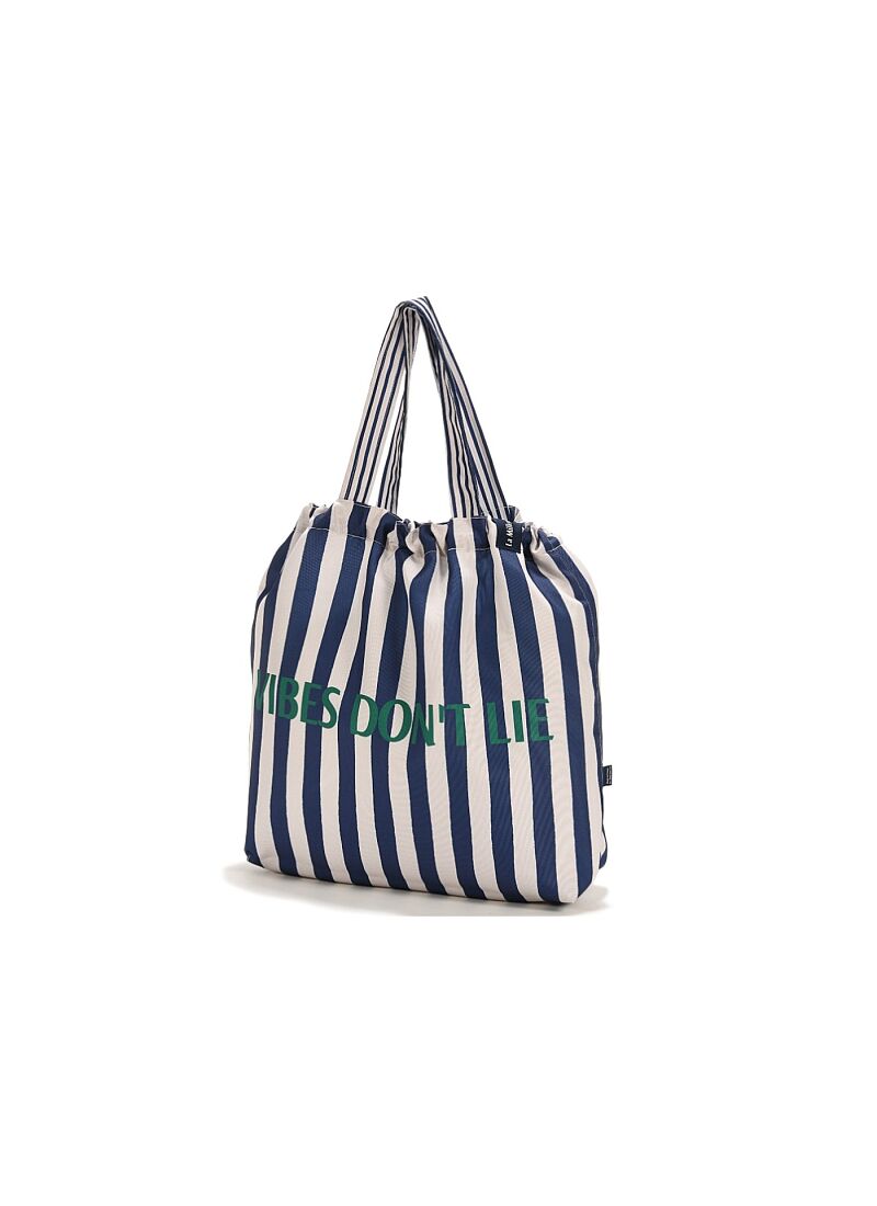 SHOPPER BAG STRIPES NAVY