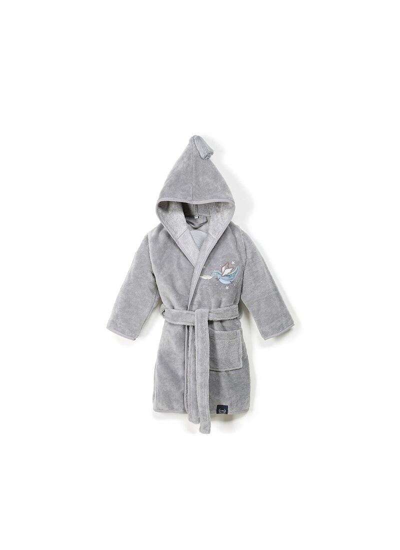 BABY BATHROBE MEDIUM (2-5Y) LORD DRAGON GREY