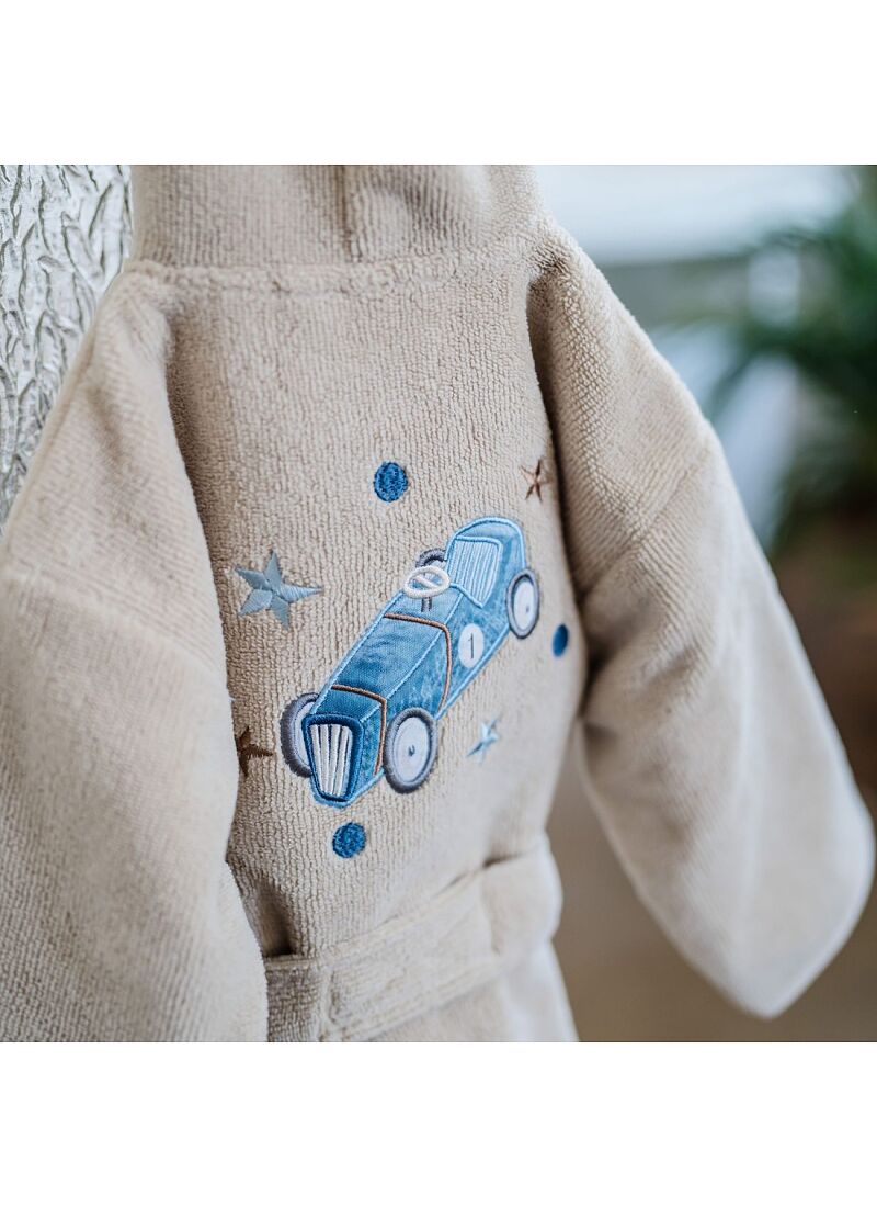 BABY BATHROBE MEDIUM (2-5Y) ON THE ROAD SAND