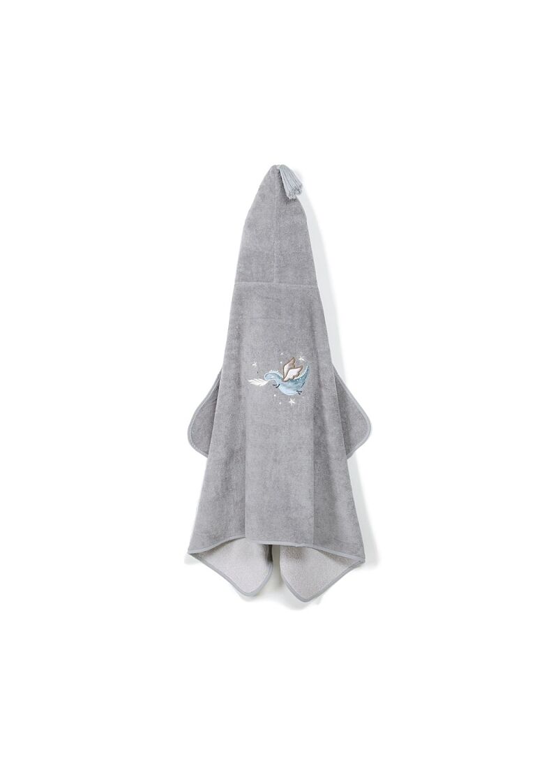 KID'S CUDDLE N DRY TOWEL BAMBOO LORD DRAGON GREY