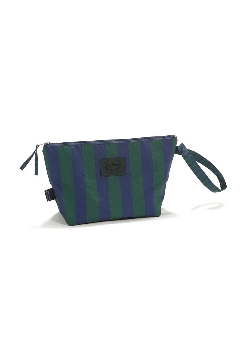 TRAVEL BAG STRIPES GREEN