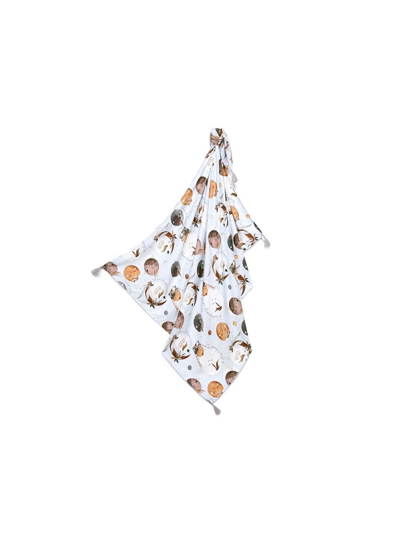 MUSLIN BLANKET FLY ME TO THE MOON SKY