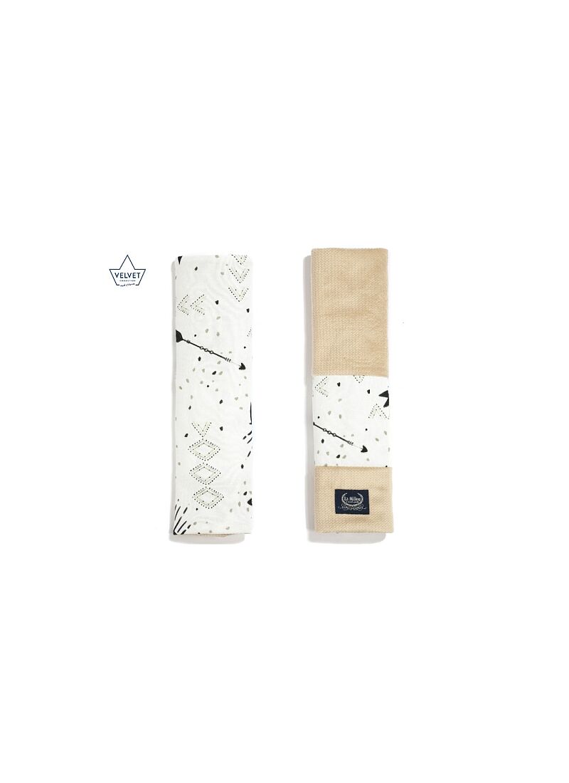 SEAT BELT COVER BRIGHT LUNA VELVET SAND