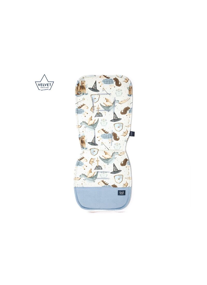 STROLLER PAD PRINCE VELVET WIND BLUE CLASSIC