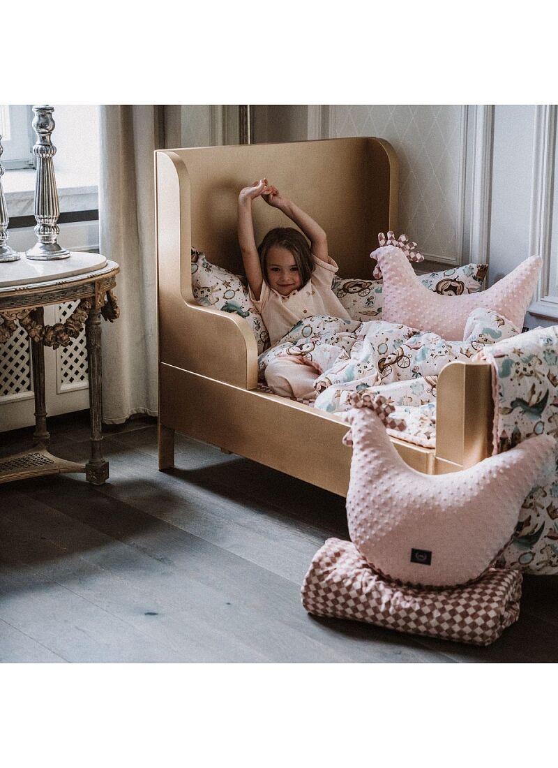 CRADDLE BLANKET (80Χ100) PRINCESS SMOKE ROSE