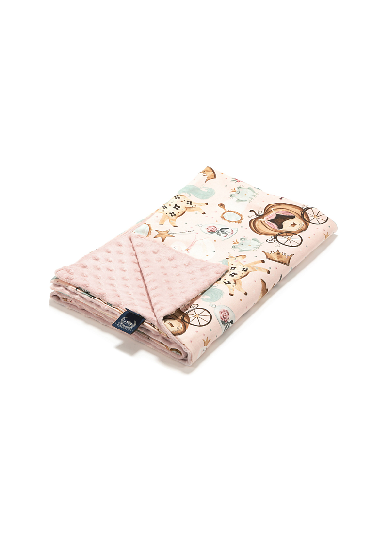 CRIB BLANKET (110x140) PRINCESS SMOKE ROSE
