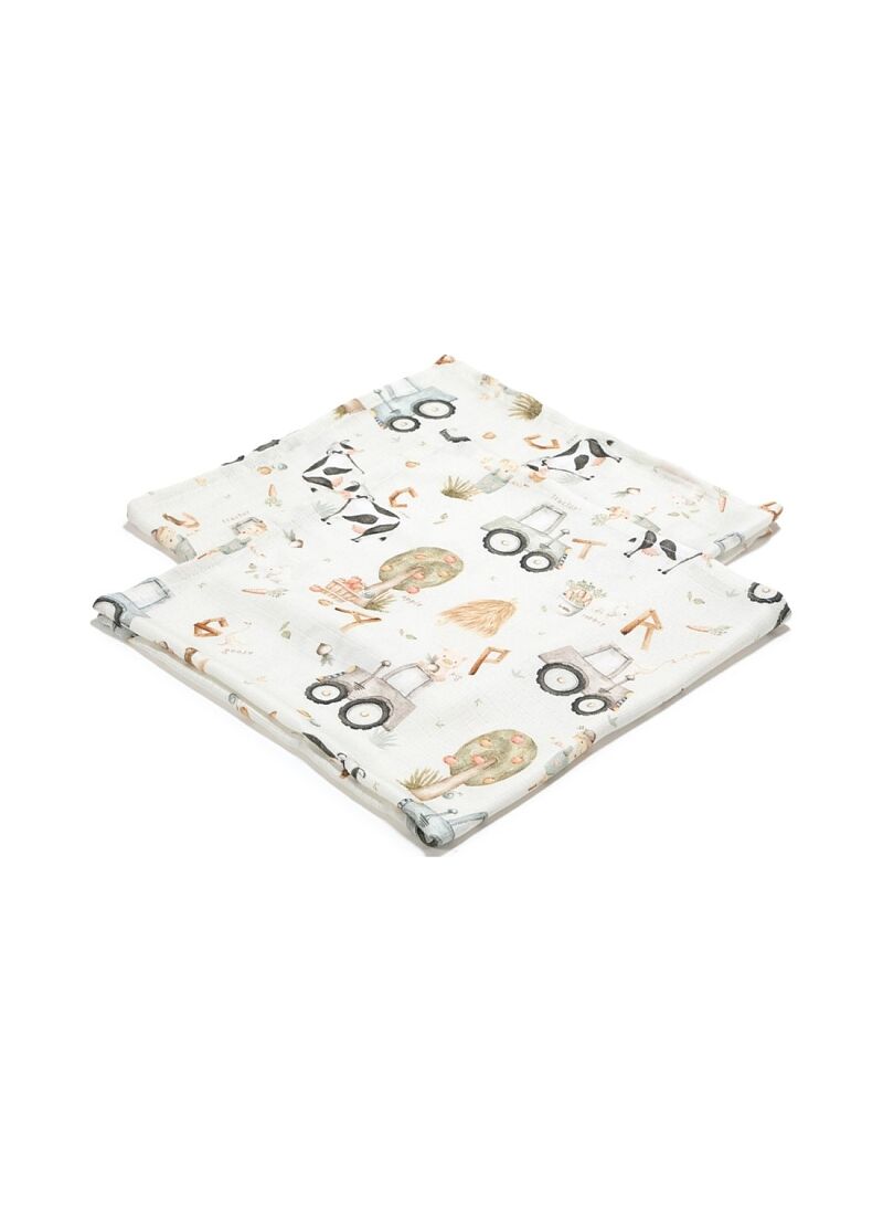 MUSLIN BLANKET (2PCS) ABC FARM