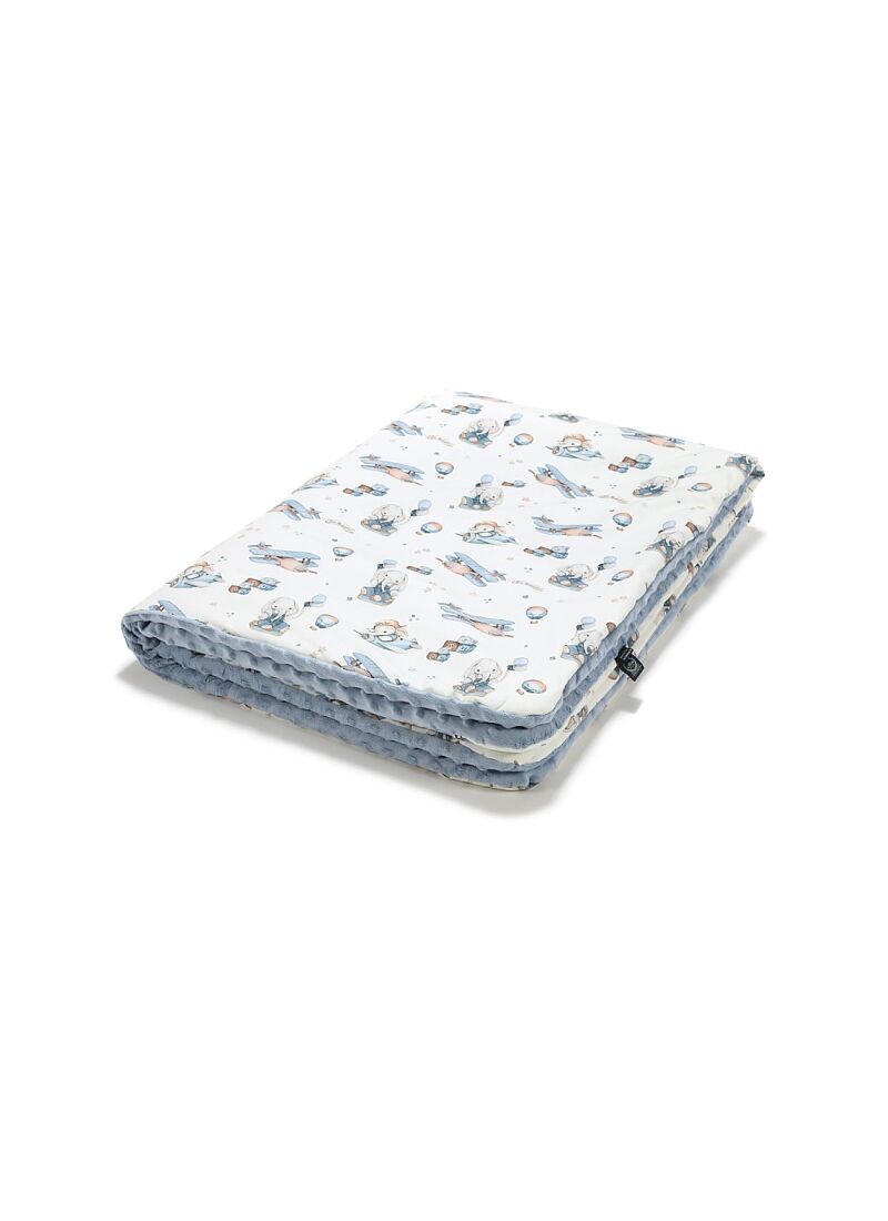 CRIB BLANKET (110x140) SIMBO WIND BLUE