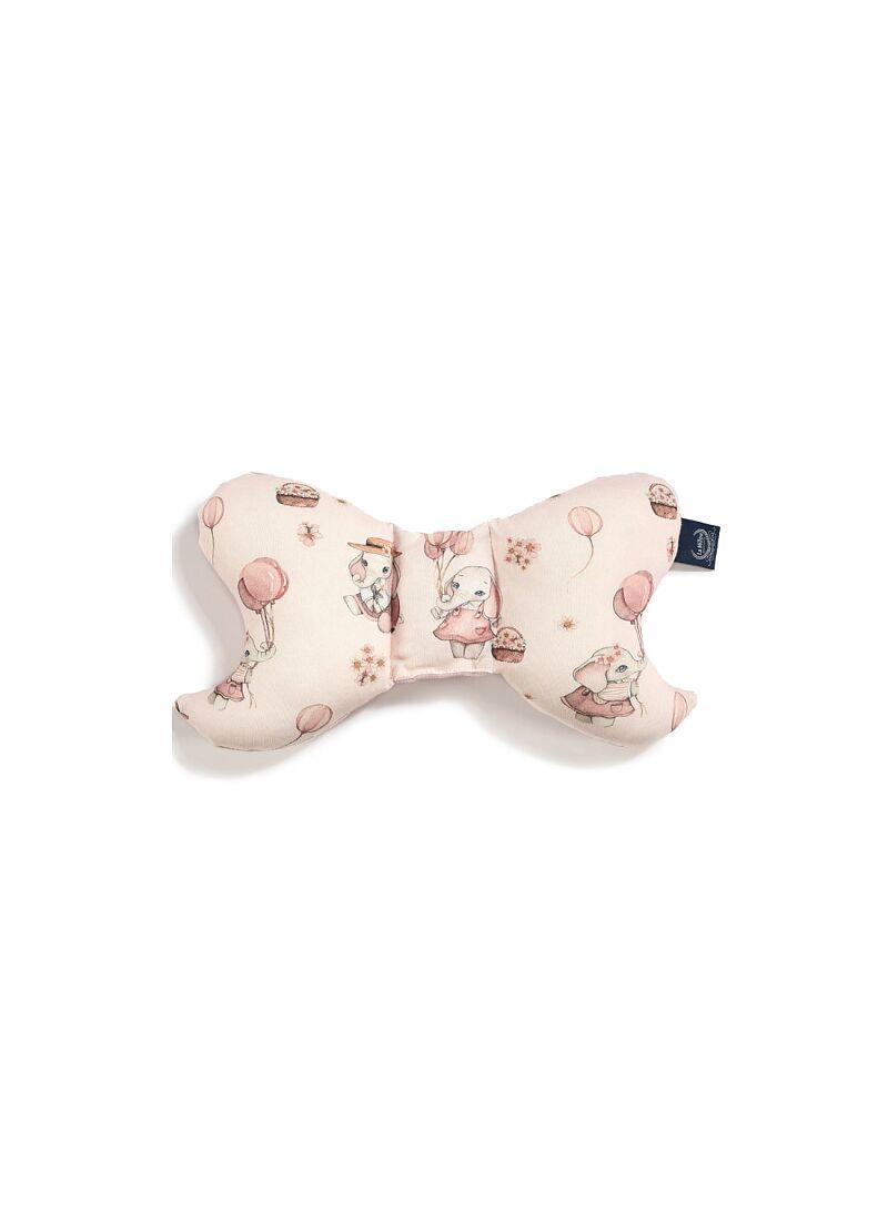 BABY PILLOW ANGEL'S WINGS ROSSIE VELVET SMOKE ROSE