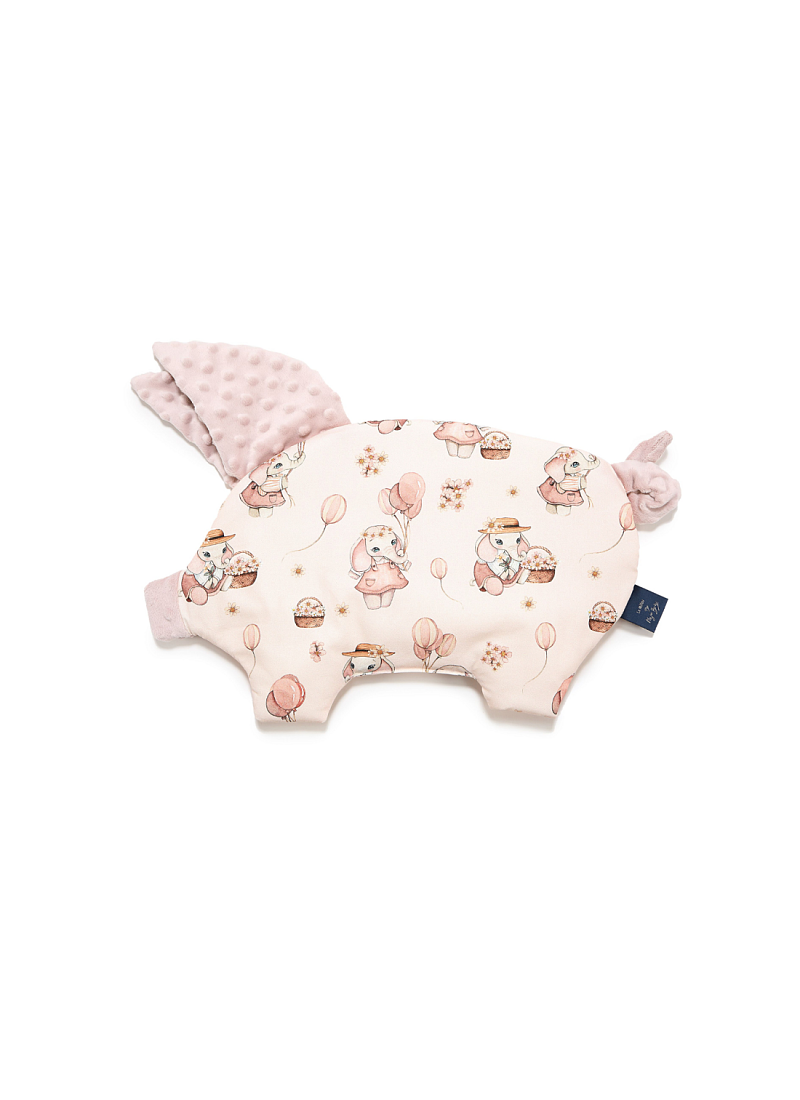 BABY PILLOW SLEEPY PIG ROSSIE SMOKE ROSE