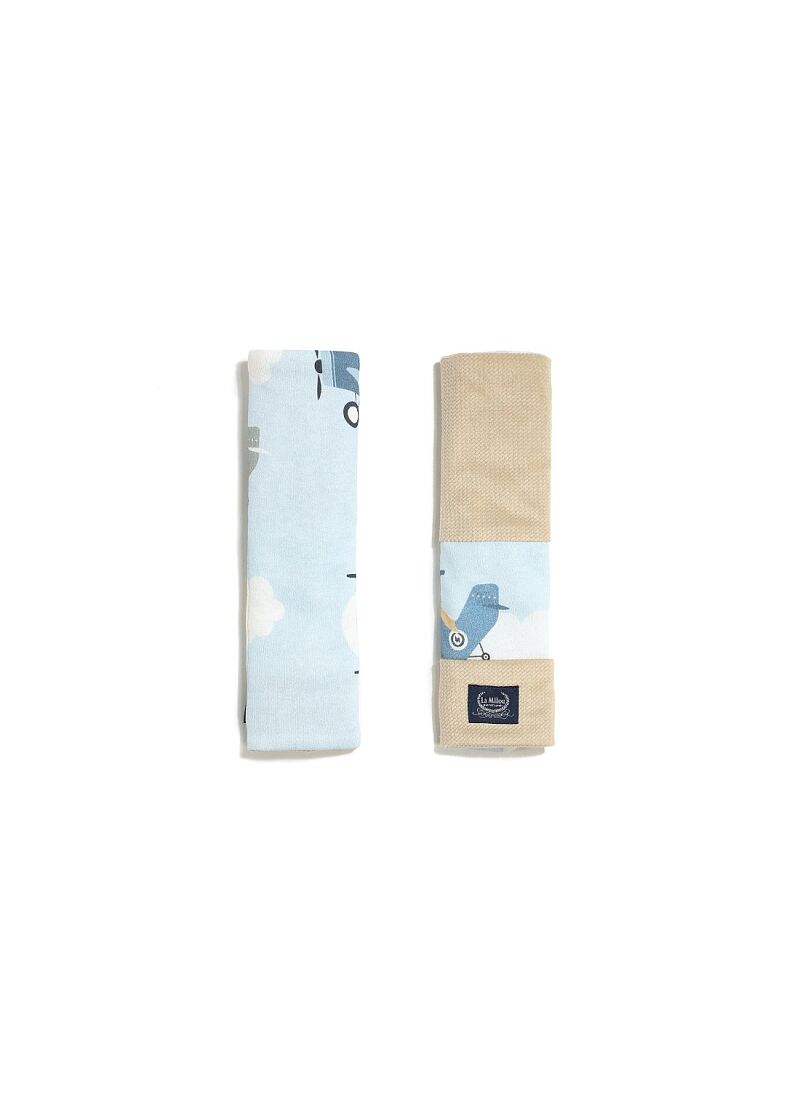 SEAT BELT COVER CAPTAIN ADVENTURE VELVET SAND