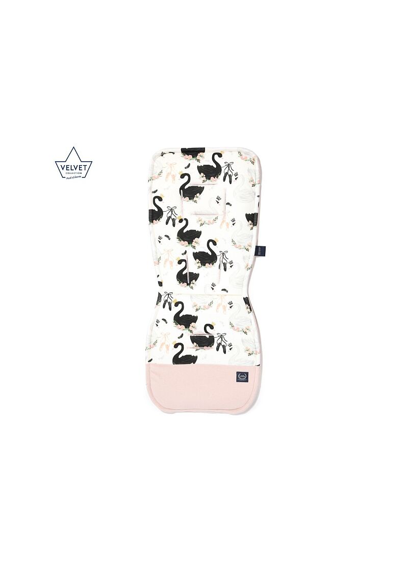 STROLLER PAD MOONLIGHT SWAN VELVET SMOKE ROSE CLASSIC