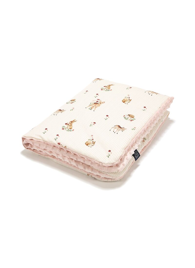 CRIB BLANKET (110x140) BAMBILAND POWDER PINK