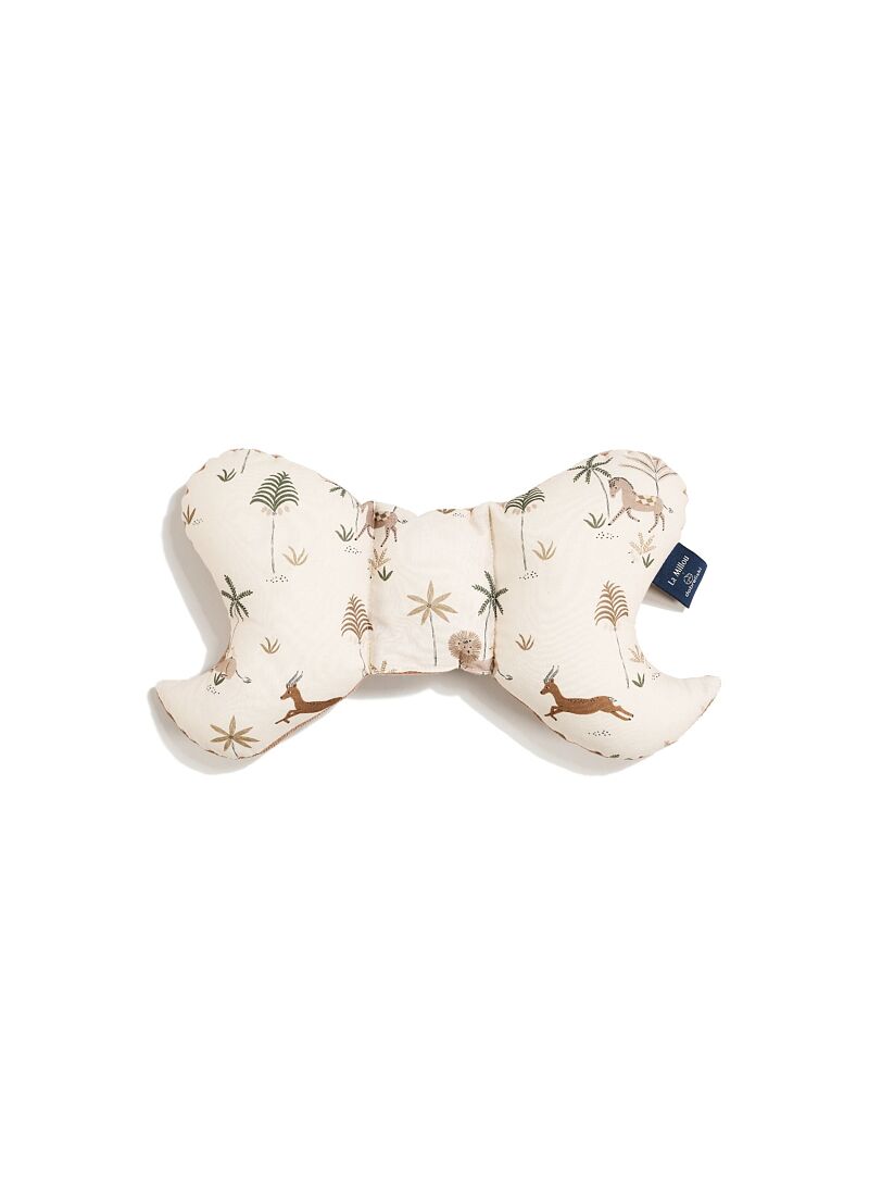 BABY PILLOW ANGEL'S WINGS LITTLE SAVANNAH VELVET MOCCA