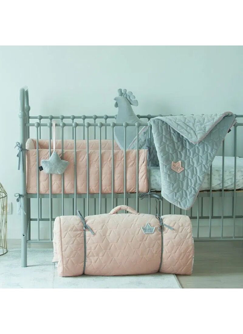 CRADDLE BLANKET (80X100) VELVET GREY