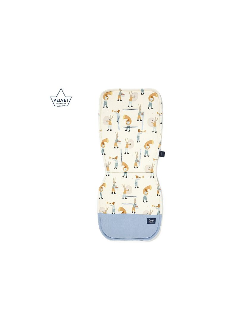 STROLLER PAD MUSICIANS BLUE VELVET WIND BLUE CLASSIC