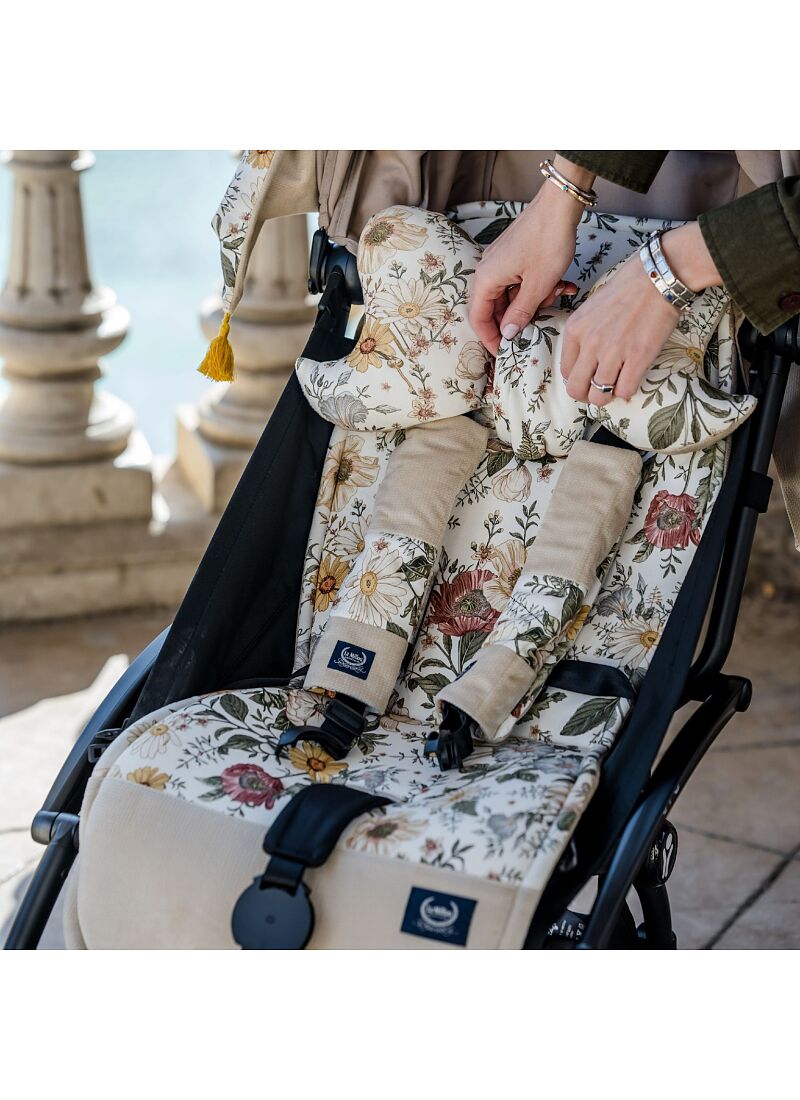 STROLLER PAD MUSICIANS PINK VELVET GINGER CLASSIC