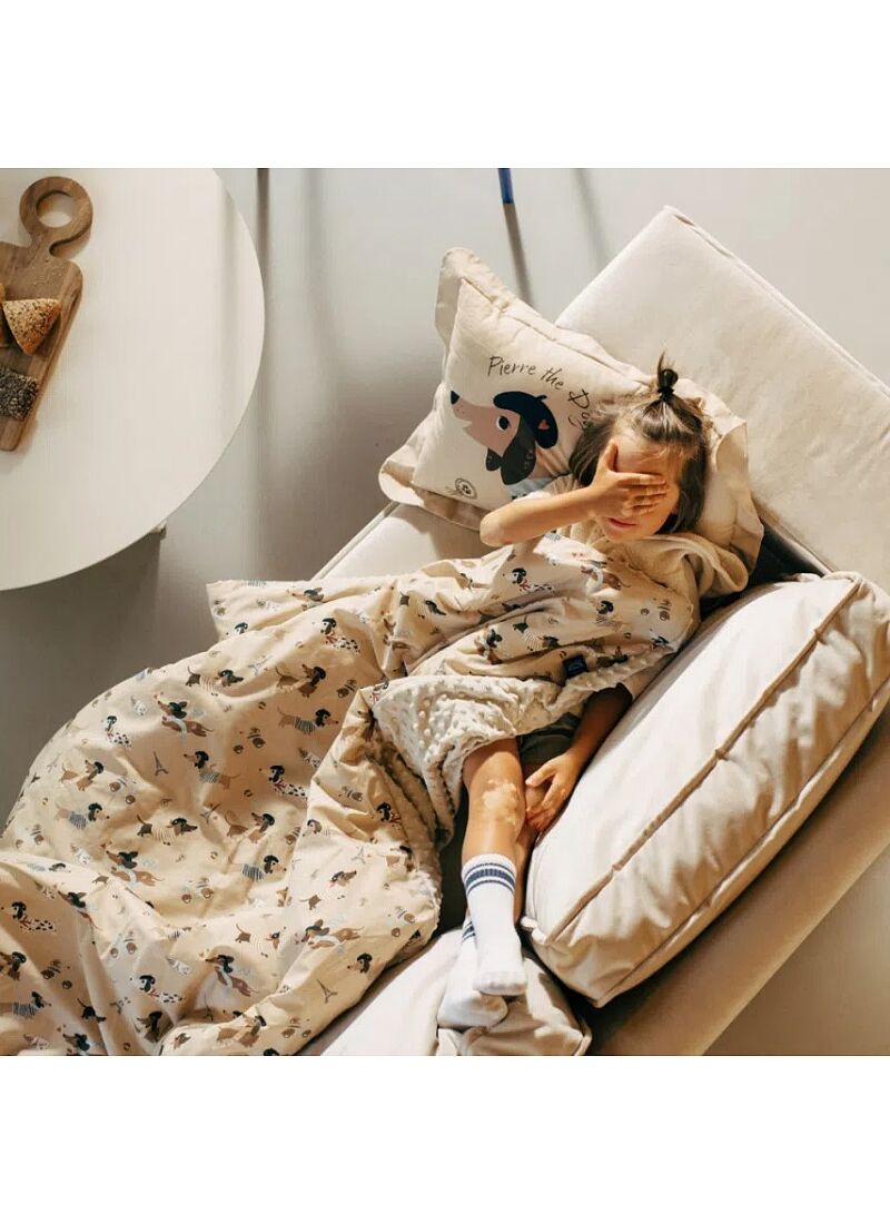 CRIB BLANKET (110x140) BABY BEAR MINKY MOCCA