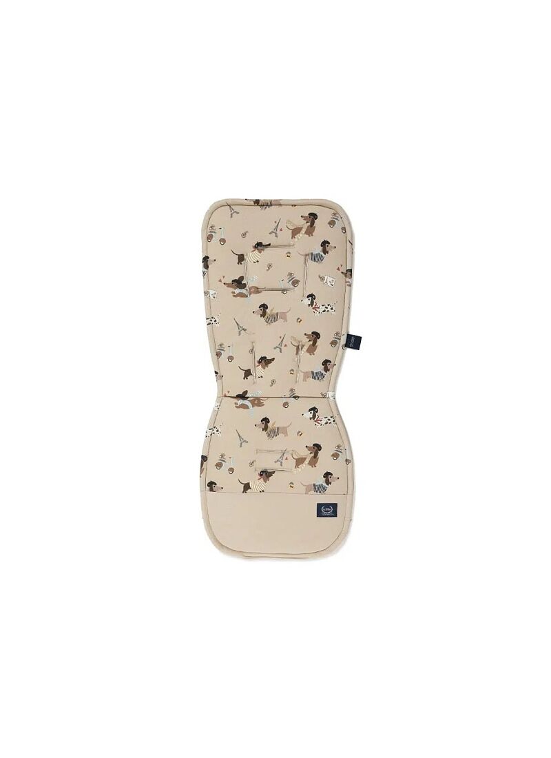 STROLLER PAD PIERRE THE DOG VELVET SAND CLASSIC