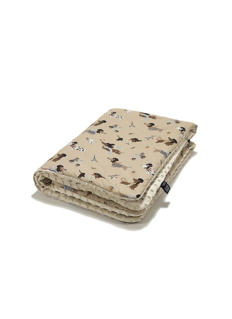 CRADDLE BLANKET (80X100) PIERRE THE DOG SAND