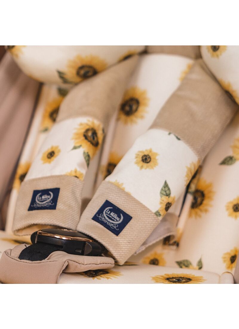 SEAT BELT COVER BALLERINE VELVET SAND