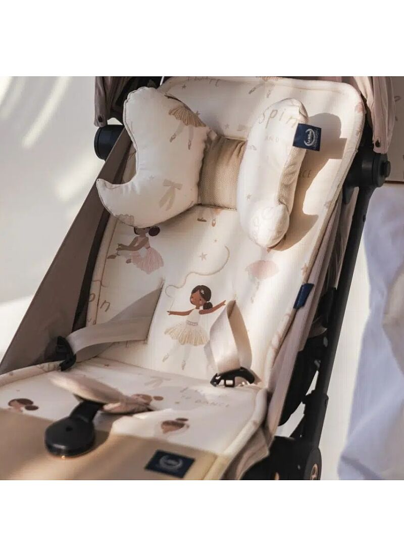STROLLER PAD BALLERINE VELVET SAND MULTI