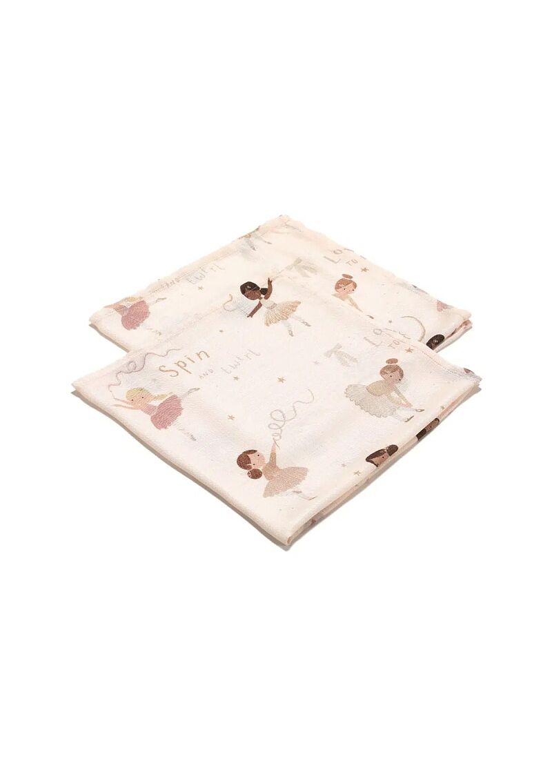 MUSLIN BLANKET (2PCS) BALLERINE